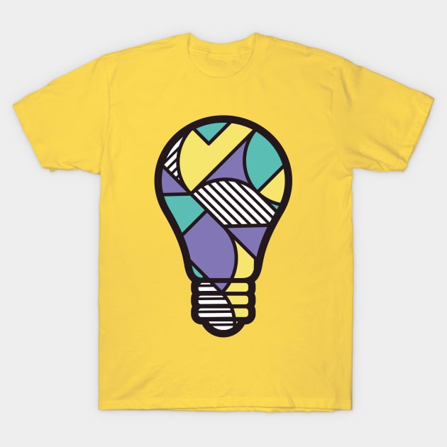 Abstract Blub Geometric Shapes T-Shirt by hakkamamr